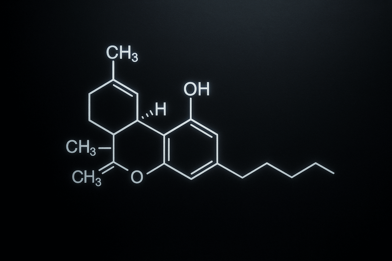 CBD Molecule Illustration